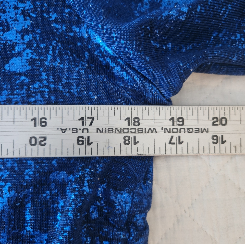 Ruby Rd. Vibrant Blue Studded Blouse - Picture 3 of 4